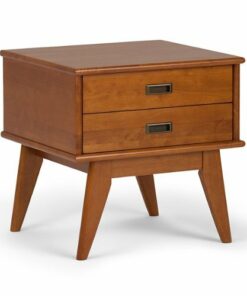 Simpli Home - Draper Mid Century Side Table - Teak Brown