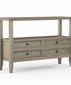 Simpli Home - Amherst Console Sofa Table - Distressed Grey