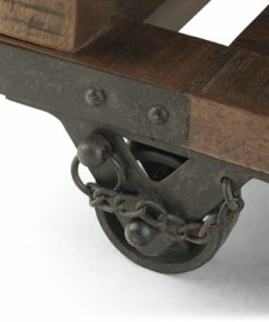 Simpli Home - Harding End Table - Distressed Dark Brown