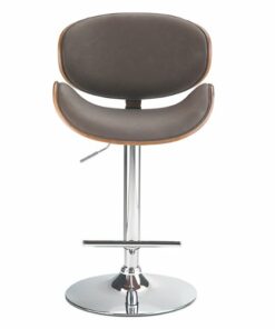 Simpli Home - Marana Bentwood Adjustable Height Gas Lift Bar Stool - Distressed Brown