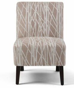 Simpli Home - Woodford Accent Chair - Beige, White