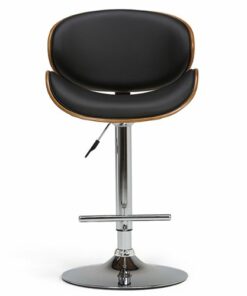 Simpli Home - Marana Bentwood Adjustable Height Gas Lift Bar Stool - Black