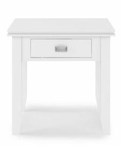 Simpli Home - Artisan End Table - White