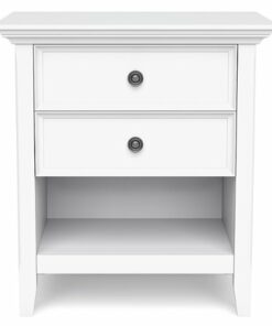 Simpli Home - Amherst Bedside Table - White