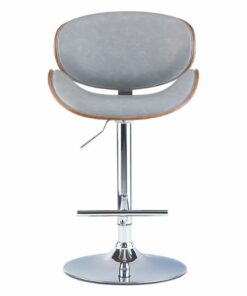 Simpli Home - Marana Bentwood Adjustable Height Gas Lift Bar Stool - Stone Grey