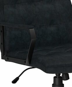 Simpli Home - Foley Swivel Office Chair - Distressed Blue
