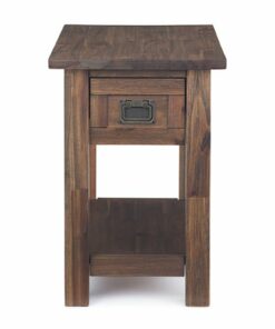 Simpli Home - Monroe Narrow Side Table - Distressed Charcoal Brown
