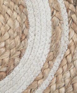 Simpli Home - Serena Round Braided Pouf - Natural