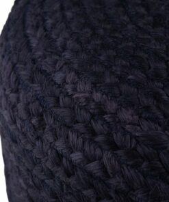 Simpli Home - Lydia Round Pouf - Navy, Natural