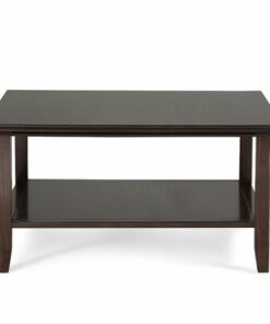 Simpli Home - Acadian Square Coffee Table - Brunette Brown