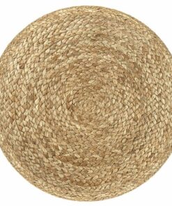 Simpli Home - Lydia Round Pouf - Aqua, Natural