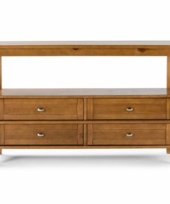 Simpli Home - Warm Shaker Console Sofa Table - Light Golden Brown