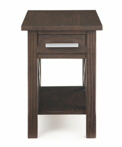 Simpli Home - Kitchener Narrow Side Table - Warm Walnut Brown
