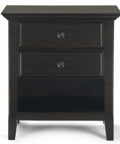 Simpli Home - Amherst Bedside Table - Hickory Brown