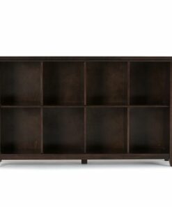 Simpli Home - Acadian 8 Cube Storage Sofa Table - Brunette Brown
