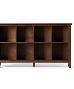 Simpli Home - Artisan 8 Cube Storage Sofa Table - Russet Brown