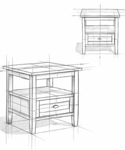 Simpli Home - Warm Shaker End Table - White