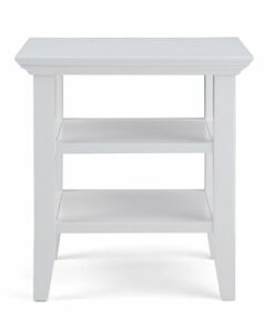 Simpli Home - Acadian End Table - White