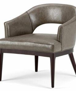 Simpli Home - Mallory Mid Century Tub Chair - Elephant Grey