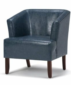 Simpli Home - Longford Tub Chair - Denim Blue
