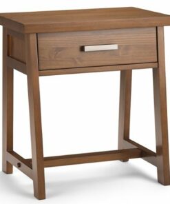 Simpli Home - Sawhorse Bedside Table - Medium Saddle Brown