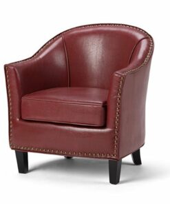 Simpli Home - Kildare Tub Chair - Radicchio Red