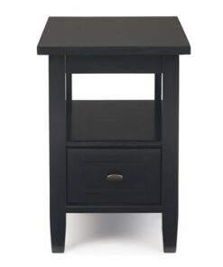 Simpli Home - Warm Shaker Narrow Side Table - Black