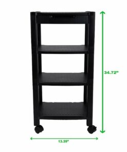 Mind Reader - 4-Shelf Printer Cart with Wheels