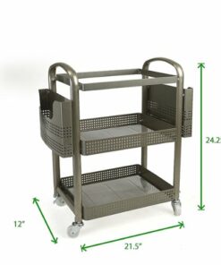 Mind Reader - Heavy Duty Metal Mobile File Cart