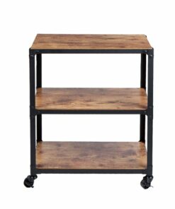Mind Reader - 3 Tier Rolling Bar Cart on Wheels