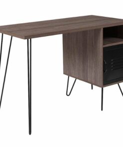 Flash Furniture - Woodridge Collection Rectangle Contemporary Laminate  Home Office Desk - Rustic