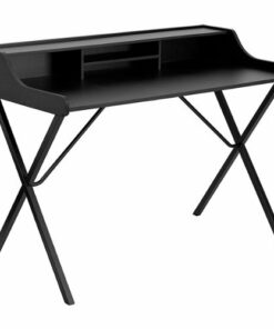 Flash Furniture - Nelly Rectangle Contemporary Laminate  Home Office Desk - Black