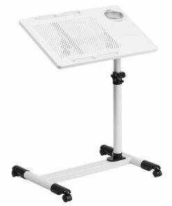 Flash Furniture - Macon Rectangle Contemporary Laminate  Laptop Desk - White