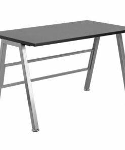 Flash Furniture - Hoover Rectangle Contemporary Laminate  Home Office Desk - Black