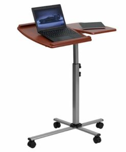 Flash Furniture - Dunbar Rectangle Contemporary Laminate  Laptop Desk - Cherry