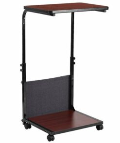 Flash Furniture - Charger Rectangle Contemporary Laminate  Sit and Stand Desk - Mahogany