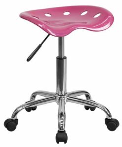Flash Furniture - Contemporary Plastic Stool - Pink
