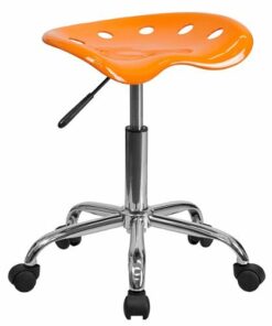 Flash Furniture - Taylor Contemporary Plastic Stool - Orange
