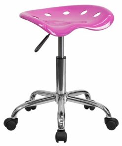 Flash Furniture - Taylor Contemporary Plastic Stool - Candy Heart