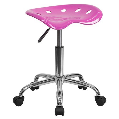 Flash Furniture - Taylor Contemporary Plastic Stool - Candy Heart