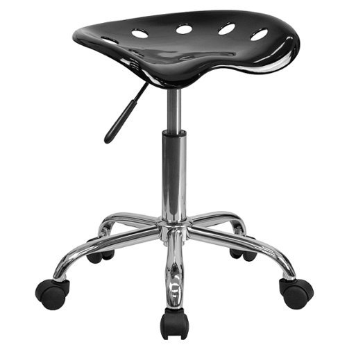 Flash Furniture - Taylor Contemporary Plastic Stool - Black
