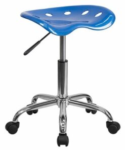 Flash Furniture - Taylor Contemporary Plastic Stool - Bright Blue