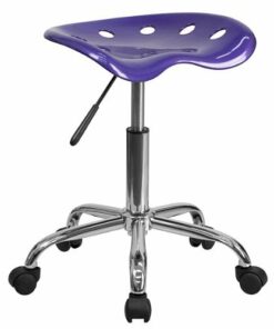 Flash Furniture - Taylor Contemporary Plastic Stool - Violet