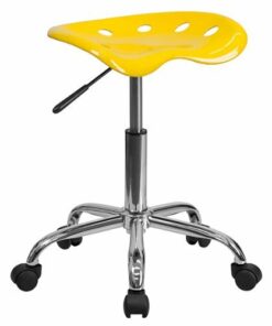 Flash Furniture - Taylor Contemporary Plastic Stool - Yellow