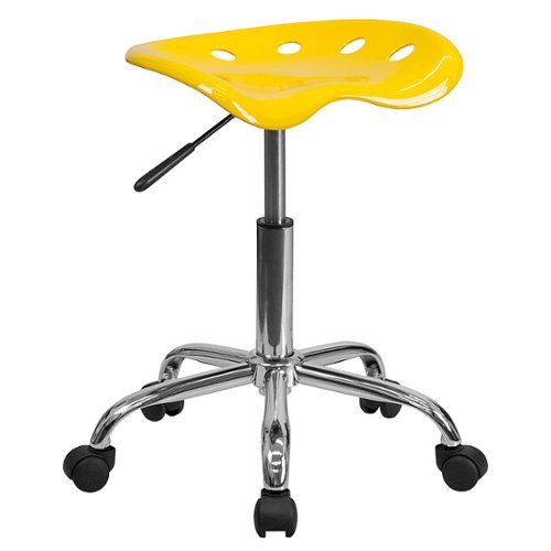 Flash Furniture - Taylor Contemporary Plastic Stool - Yellow