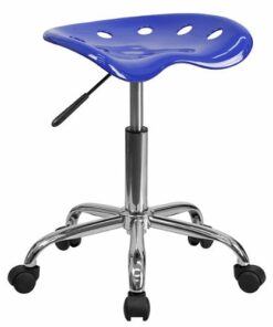 Flash Furniture - Taylor Contemporary Plastic Stool - Nautical Blue