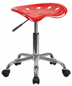 Flash Furniture - Taylor Contemporary Plastic Stool - Red