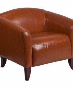 Flash Furniture - Hercules Imperial  Contemporary Leather/Faux Leather Reception Chair - Cognac