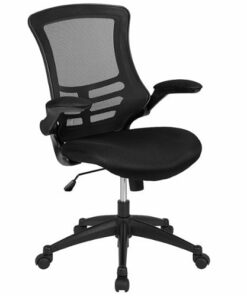 Flash Furniture - Kelista Contemporary Mesh Swivel Office Chair - Black Mesh