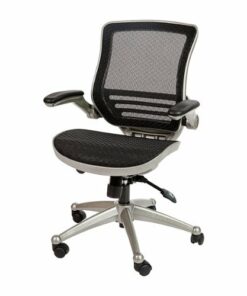 Flash Furniture - Warfield Modern Mesh Executive Swivel Office Chair - Black Mesh/Graphite Silver Frame